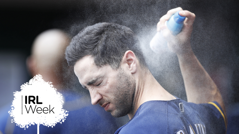 This is not the way to apply sunscreen.